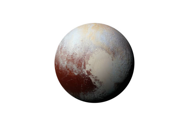 Planet Pluto in space Planet Pluto in the Starry Sky of Solar System in Space. This image elements furnished by NASA. pluto dwarf planet stock pictures, royalty-free photos & images