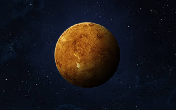 Planet Venus. View of planet Venus from space. Space, nebula and planet Venus. This image elements furnished by NASA. venus planet stock pictures, royalty-free photos & images