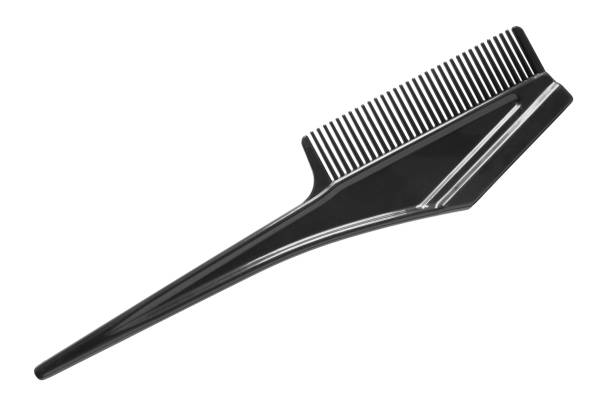 Plastic comb isolated stock photo