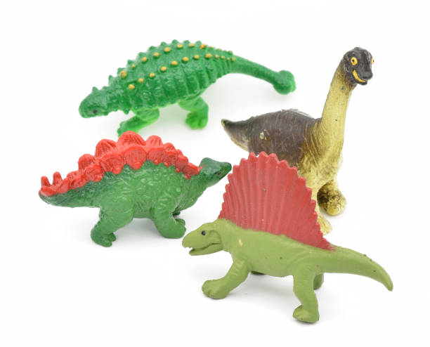 Plastic Dinosaur Toys stock photo