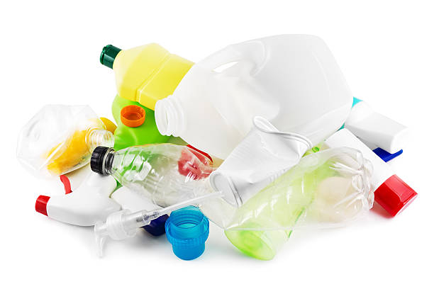 Plastic garbage stock photo