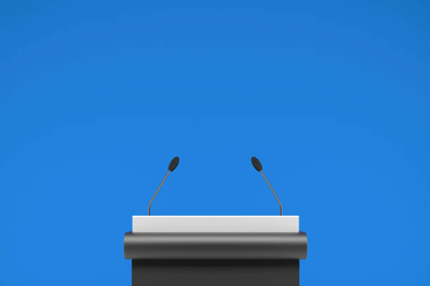 platform for politics speech performance stage for politics speech chancellor stock pictures, royalty-free photos & images