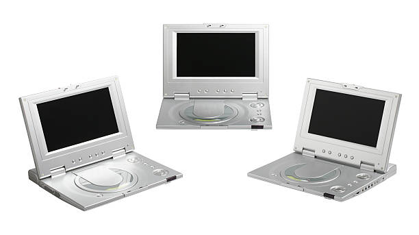 DVD playeers Portable DVD player from different angles isolated on white background Portable DVD Player stock pictures, royalty-free photos & images