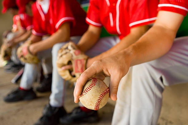 Players in Dugout  baseball player stock pictures, royalty-free photos & images