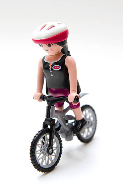 Playmobil biker stock photo
