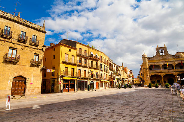 Plaza Mayor Square, Ciudad Rodrigo, Salamanca stock photo