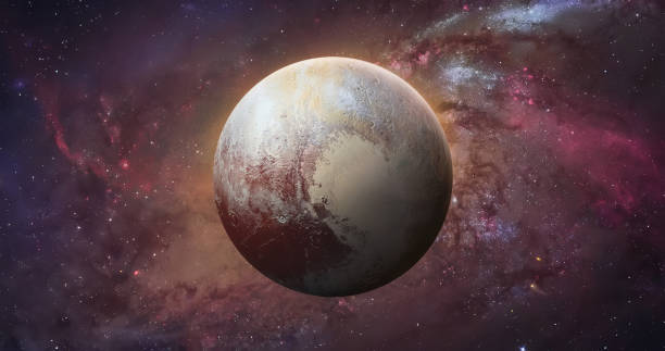 Pluto planet sphere. Exploration and expedition on far planet. Pluto planet in space. Solar system. Elements of this image furnished by NASA Pluto planet sphere. Exploration and expedition on far planet. Pluto planet in space. Solar system. Elements of this image furnished by NASA (url: https://solarsystem.nasa.gov/system/resources/detail_files/699_nh-pluto-in-false-color.jpg) pluto dwarf planet stock pictures, royalty-free photos & images