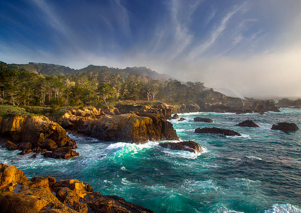 Point Lobos Surf stock photo