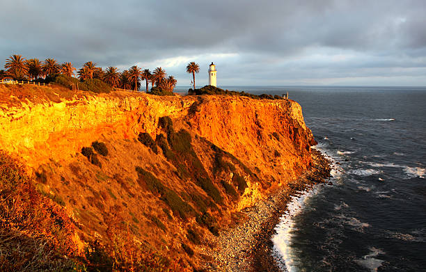Point Vicente Lighthouse in California, USA stock photo