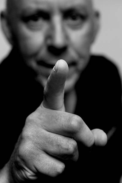 Pointing Finger stock photo