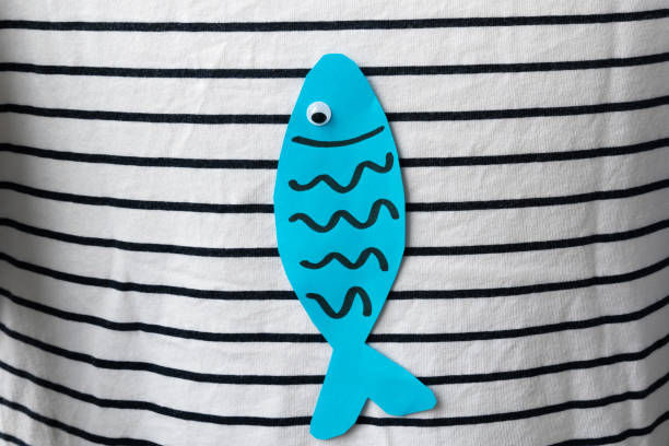 Poisson d'Avril, holiday in France day of the innocent stock photo