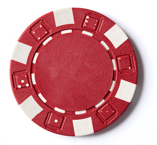 Poker Chip A picture of a poker chip on a white background. gambling chip stock pictures, royalty-free photos & images