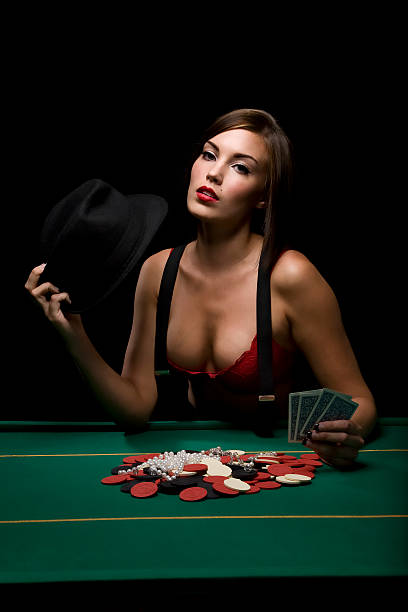 Poker Vixen stock photo