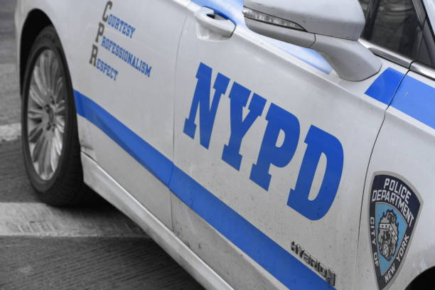 NYPD Police car stock photo