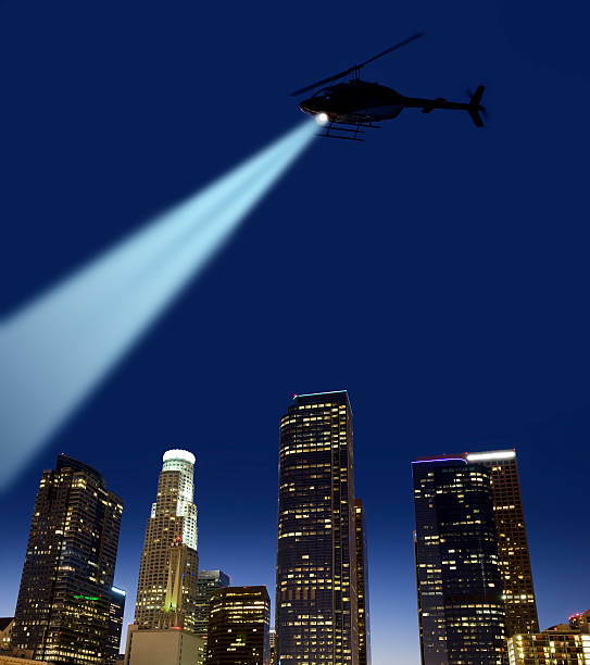 Top 90+ Images helicopter at night with lights on at night Full HD, 2k, 4k
