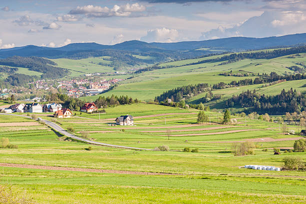 Polish landscape stock photo