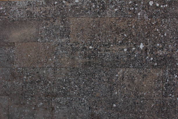 Polished dark granite texture use for background stock photo