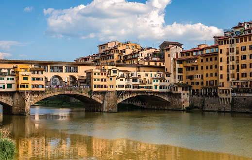 Ponte Vecchio (Old Bridge) in Florence, Tuscany, Italy.