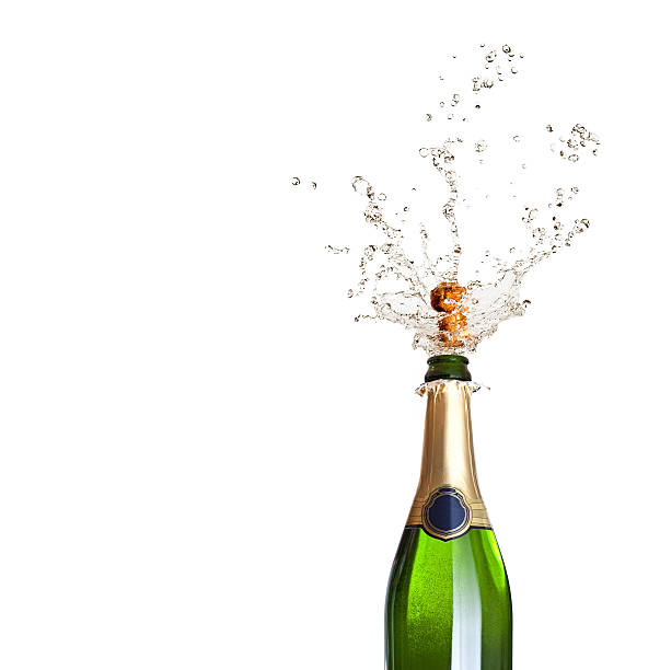 поппинг шампанское - pics of a champagne bottles popping стоковые фото и из...