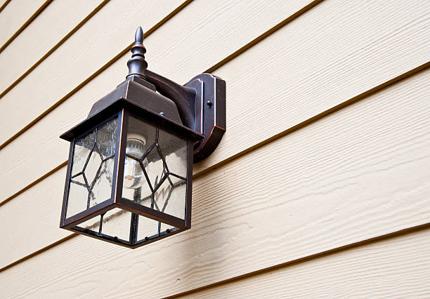 Porch light stock photo