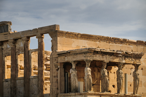 The ancient Greek temple in Athens dedicated to both Athena and Poseiden (421-406BC)