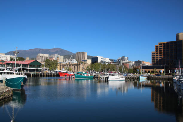Port of Hobart - Tasmania stock photo