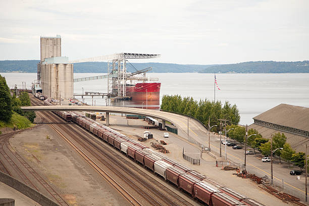 Port of Tacoma stock photo