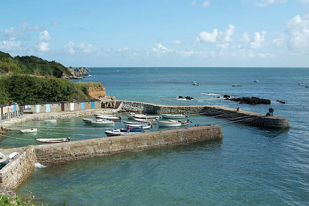 Port Racine (Normandy) Port-Racine is the smallest port in France (Cotentin penisula) manche stock pictures, royalty-free photos & images