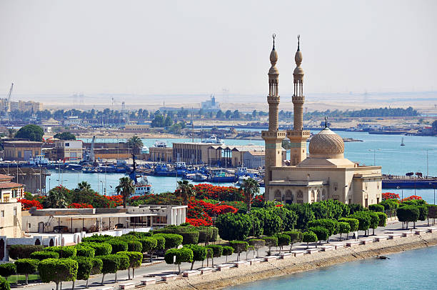 Port Tawfik, Egypt stock photo