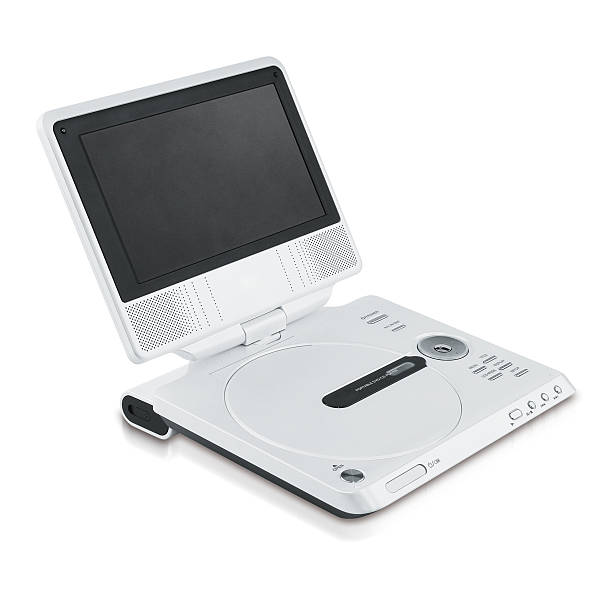 Portable DVD player Portable DVD player, isolated on white background Portable DVD Player stock pictures, royalty-free photos & images