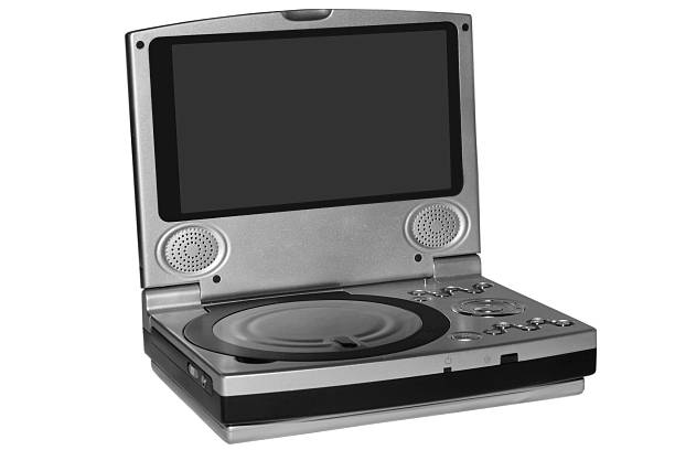 Portable DVD player with LCD screen isolated Portable DVD player with wide LCD screen, isolated Portable DVD Player stock pictures, royalty-free photos & images