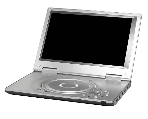 Portable DVD player with wide LCD screen (clipping path), isolated Portable DVD player with wide LCD screen, isolated (clipping+screen paths included). Portable DVD Player stock pictures, royalty-free photos & images