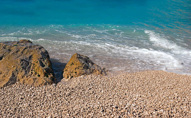 Porto Katsiki beach at Lefkada island, Greece stock photo
