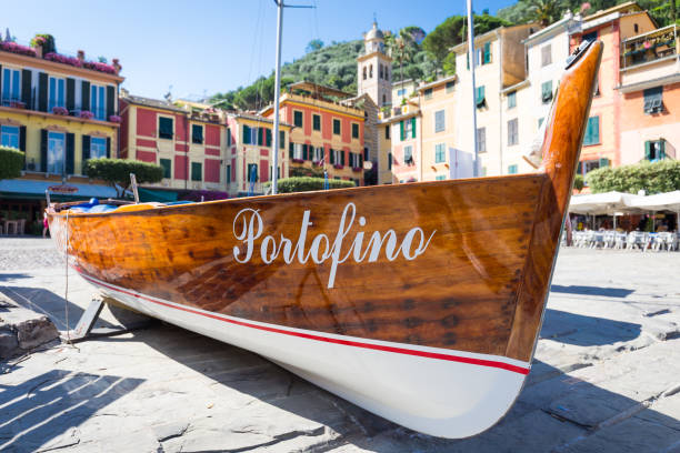 Portofino landmark detail stock photo