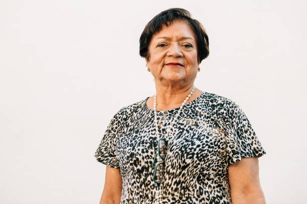 Portrait of a Mexican Senior woman Portrait of a Mexican Senior woman mexican woman stock pictures, royalty-free photos & images