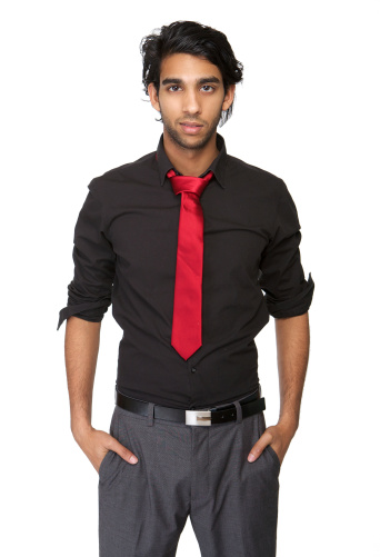 Return Chewing gum progeny Portrait Of A Young Man In Black Shirt And Tie Stock Photo - Download Image  Now - 20-29 Years, 25-29 Years, Adult - iStock