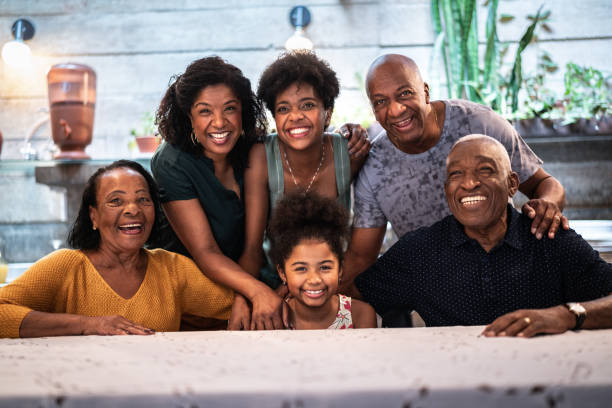 Portrait of all family together at home Portrait of all family together at home brazilian ethnicity stock pictures, royalty-free photos & images