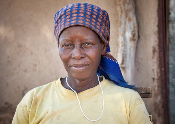 portrait of an african woman stock photo