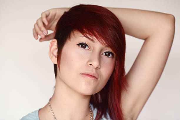 Portrait of an asian woman stock photo