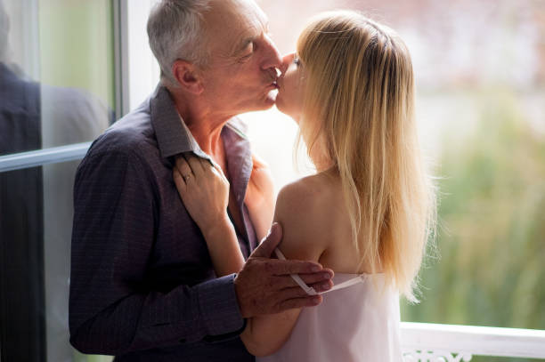 Vintage Old Man Young Girl Vintage Old Man Young Girl