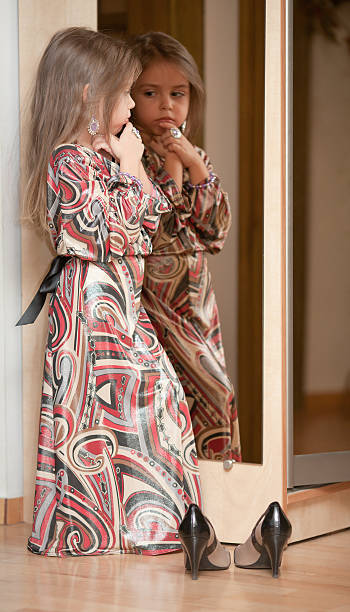 Image result for girl looking at self in mirror free image