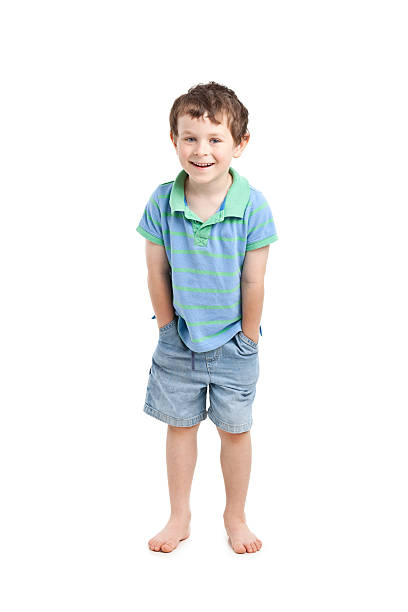 portrait of small boy stock photo