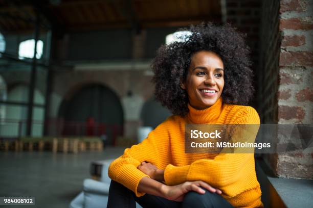 Portrait of smiling African American woman