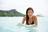 istock Portrait of surfer surfing fun Waikiki Beach 1335761892