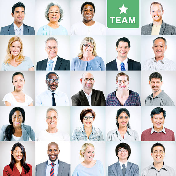 Portraits of Multiethnic Diverse Business People Portraits of Multiethnic Diverse Business People blue collar worker photos stock pictures, royalty-free photos & images