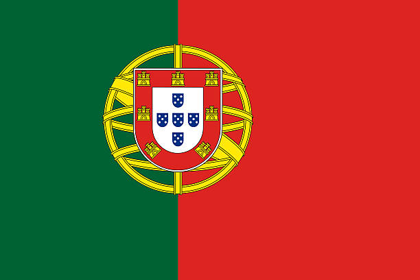 Portuguese Flag stock photo
