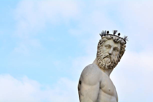 Poseidon The famous statue of Poseidon in Florence, Italy. neptune roman god stock pictures, royalty-free photos & images