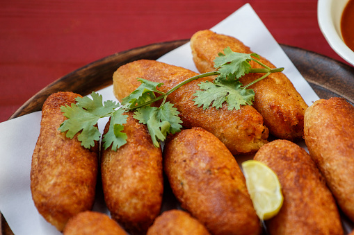 ✓ Veggie mozzarella fingers Stock Photos