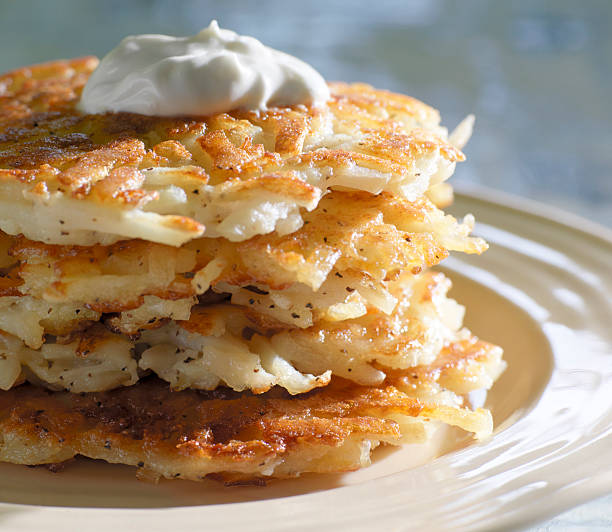 Potato Pancakes  hash brown stock pictures, royalty-free photos & images