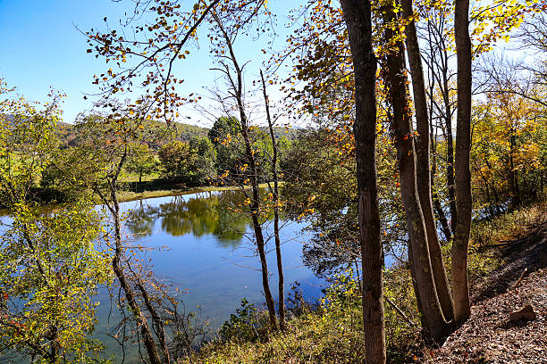 Potomac River along the Potomac Eagle route stock photo